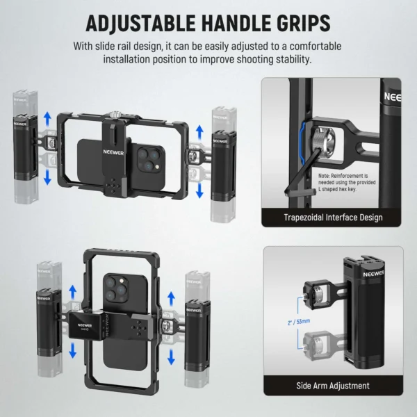 NEEWER PA009S Smartphone Video Rig - Image 4