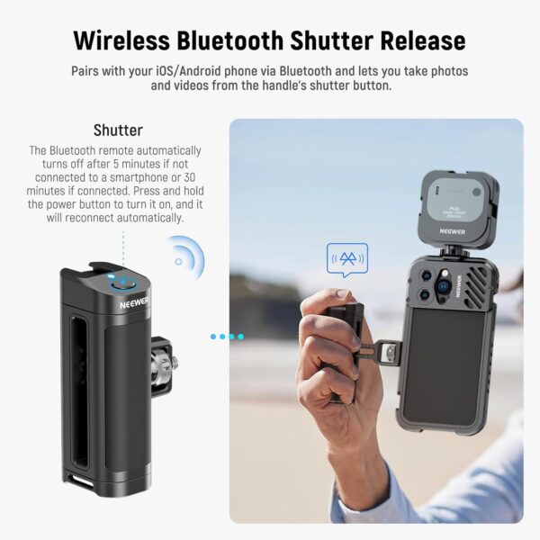 NEEWER PA005E Side Handle Grip with Wireless Remote Control - Image 5