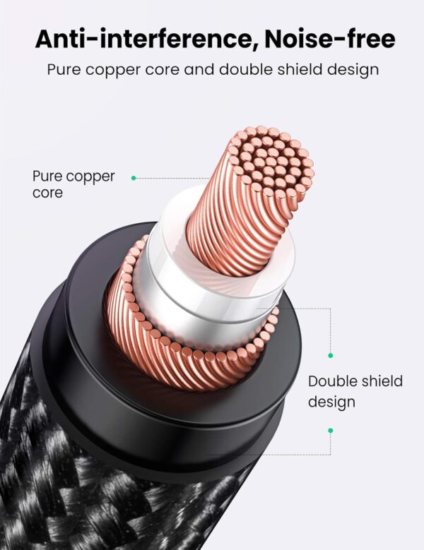 ⁦UGREEN 3.5mm to XLR Cable Male to XLR Female Microphone Cable⁩ - الصورة ⁦6⁩