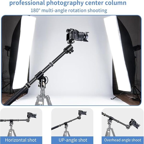 ⁦Genaric Aluminum Tripod Extension Arm with 360 Rotation for Overhead and Multi-Angle Photography⁩ - الصورة ⁦5⁩
