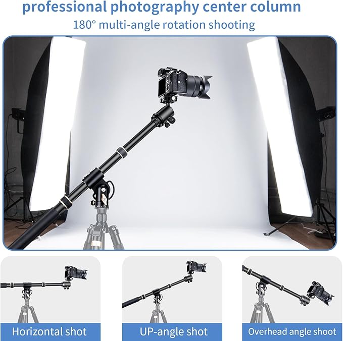 Genaric Aluminum Tripod Extension Arm with 360 Rotation for Overhead and Multi-Angle Photography - الصورة 5