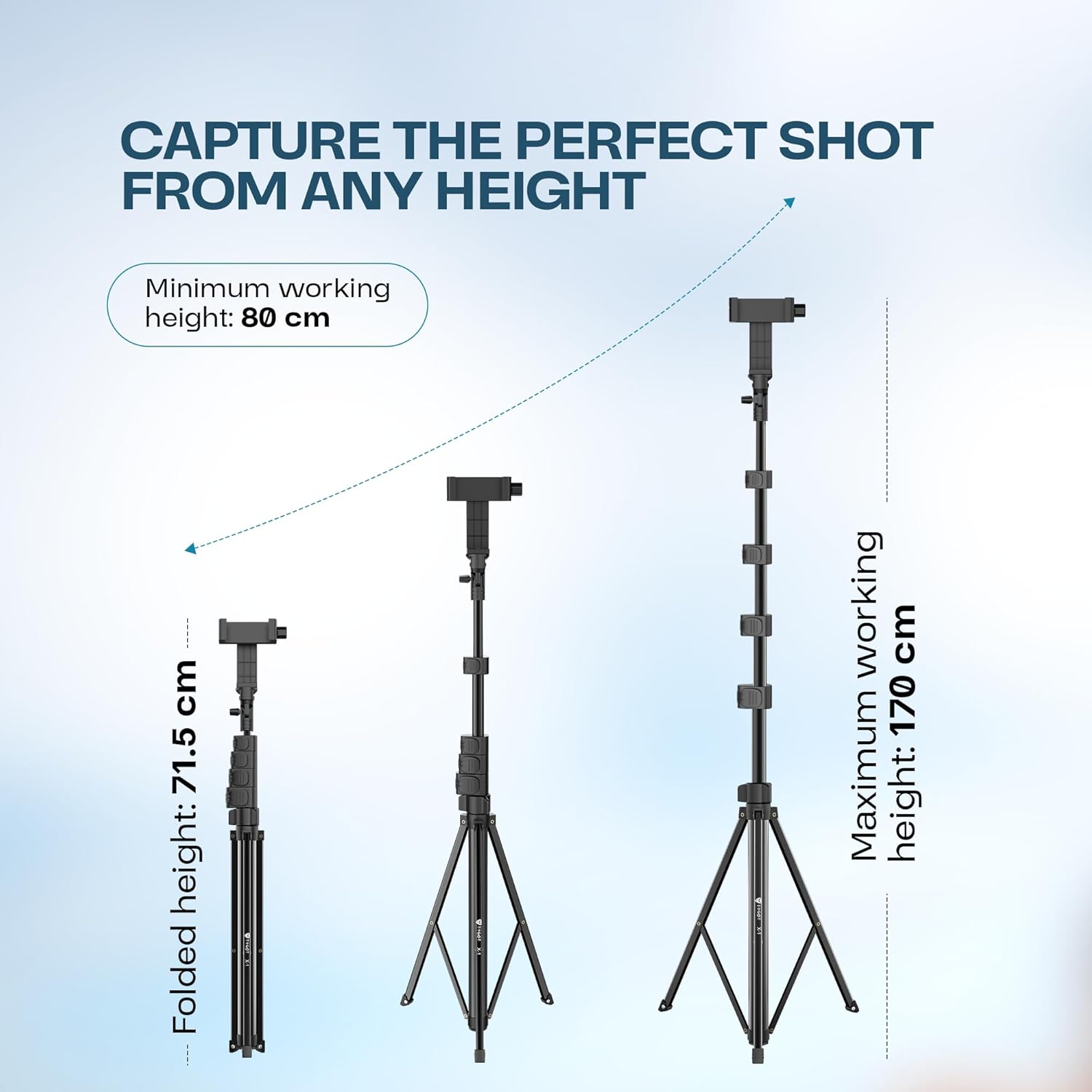 Genaric Aluminium Tripod with Bluetooth Remote - الصورة 6