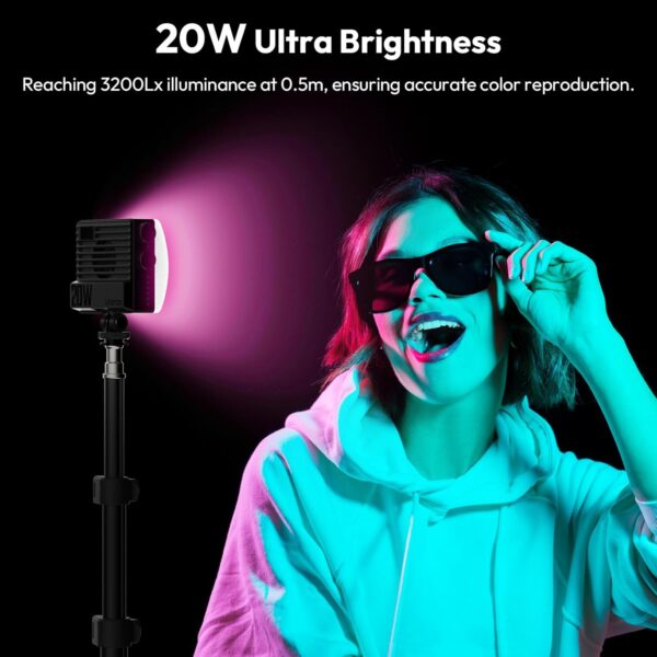 Ulanzi LE20 20W Pocket RGB Video Light - Image 5