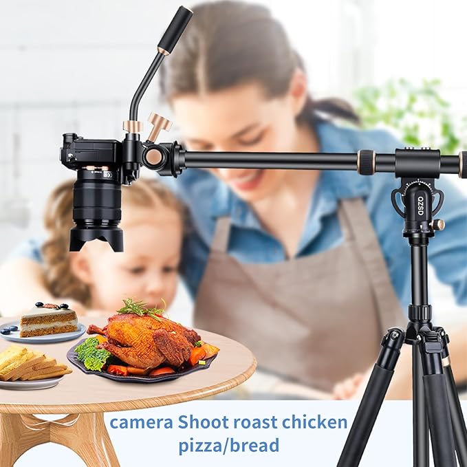 Genaric Aluminum Tripod Extension Arm with 360 Rotation for Overhead and Multi-Angle Photography - الصورة 2