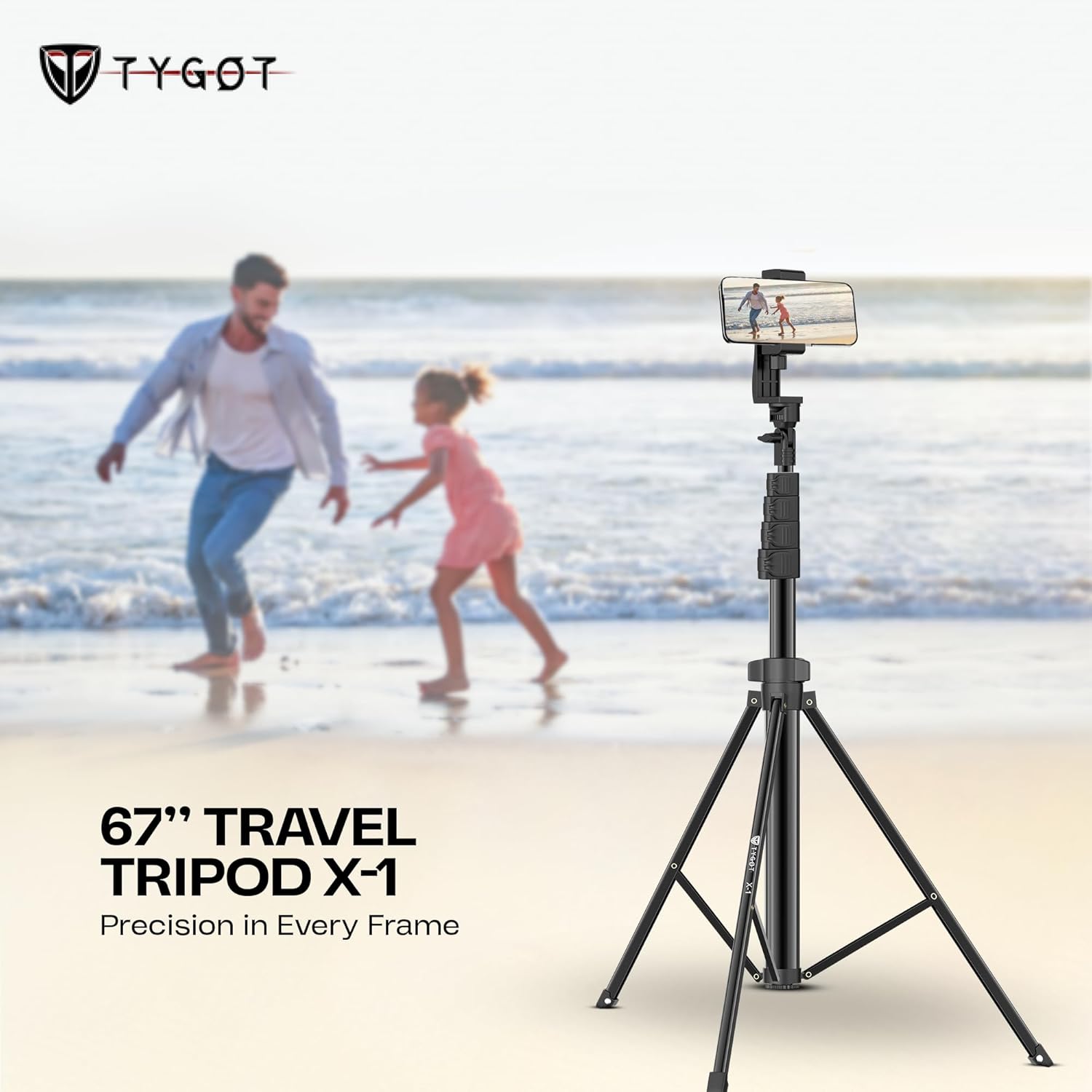 Genaric Aluminium Tripod with Bluetooth Remote - الصورة 4