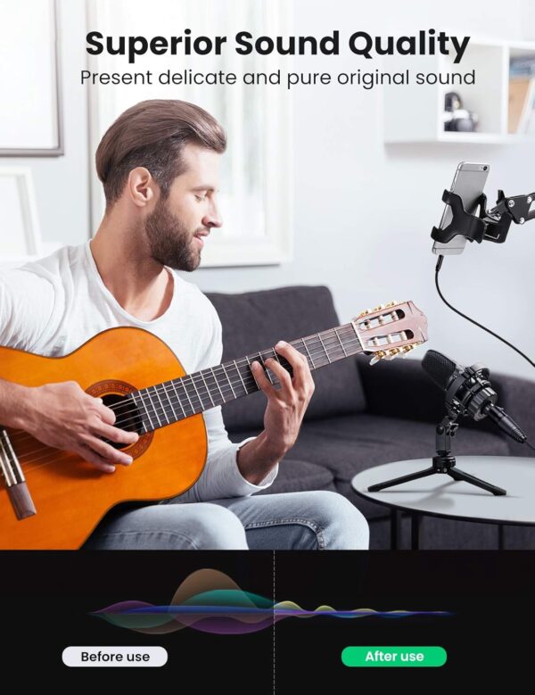 ⁦UGREEN 3.5mm to XLR Cable Male to XLR Female Microphone Cable⁩ - الصورة ⁦2⁩
