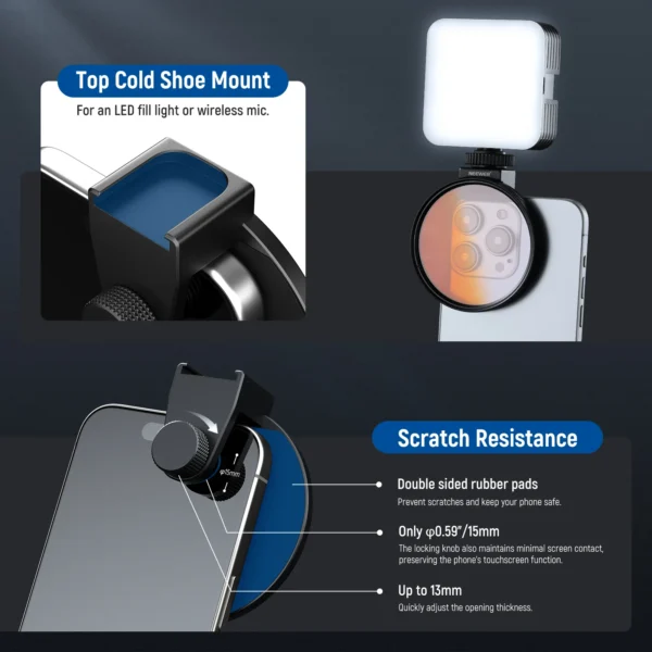 ⁦NEEWER Clip On Phone Lens Filter Kit⁩ - الصورة ⁦4⁩