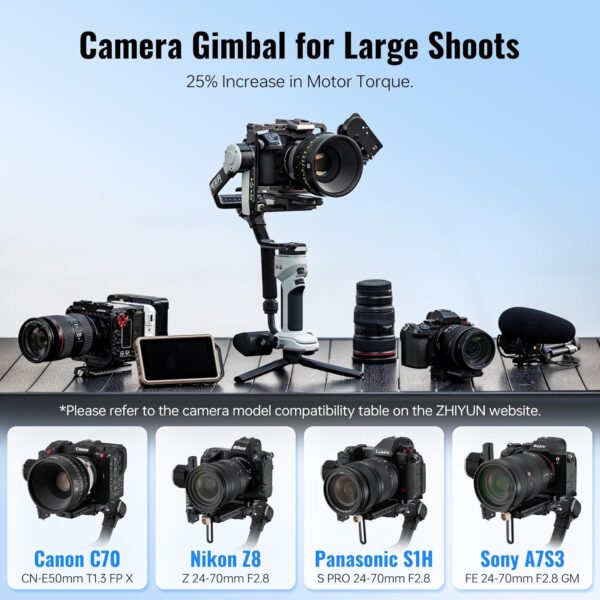 ⁦ZHIYUN Crane 4E Gimbal Stabilizer⁩ - الصورة ⁦5⁩