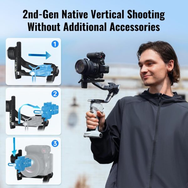 ⁦ZHIYUN Crane 4E Gimbal Stabilizer⁩ - الصورة ⁦6⁩