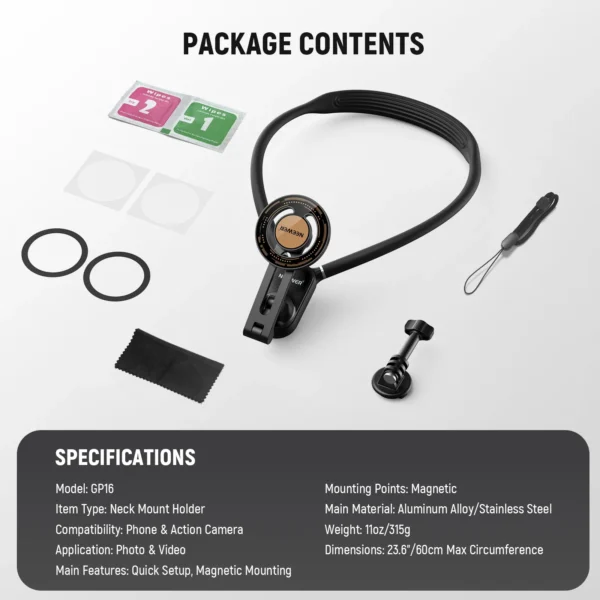 NEEWER GP-16 Magnetic Phone Neck Mount - Image 2