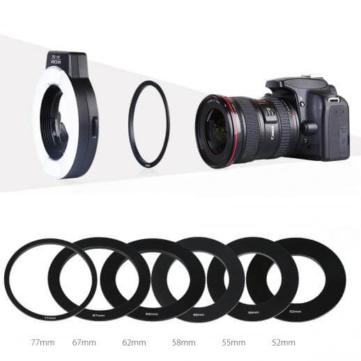 K&F Concept KF-150C I-TTL Macro Ring Flash for Nikon DSLR - Image 5