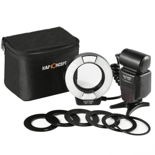 K&F Concept KF-150C I-TTL Macro Ring Flash for Nikon DSLR - Image 2