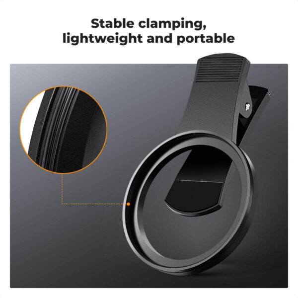 ⁦K&F Concept 67mm Clip on Black Mist 1/8 Phone Camera Lens Filter Kit⁩ - الصورة ⁦3⁩