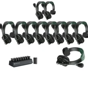 Hollyland Solidcom SE Pro 11S 11-Person Full-Duplex Single-Ear Headset Intercom System