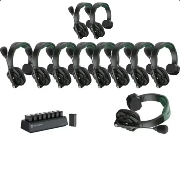 Hollyland Solidcom SE Pro 11S 11-Person Full-Duplex Single-Ear Headset Intercom System