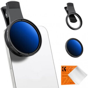 K&F Concept 52mm Clip-on ND2 400 Variable ND Filter Kit