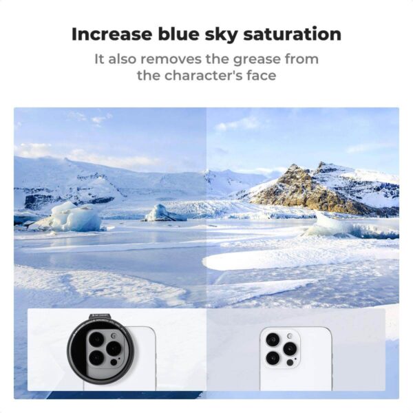 ⁦K&F Concept 67mm CPL Magnetic Phone Lens Filter Kit⁩ - الصورة ⁦7⁩