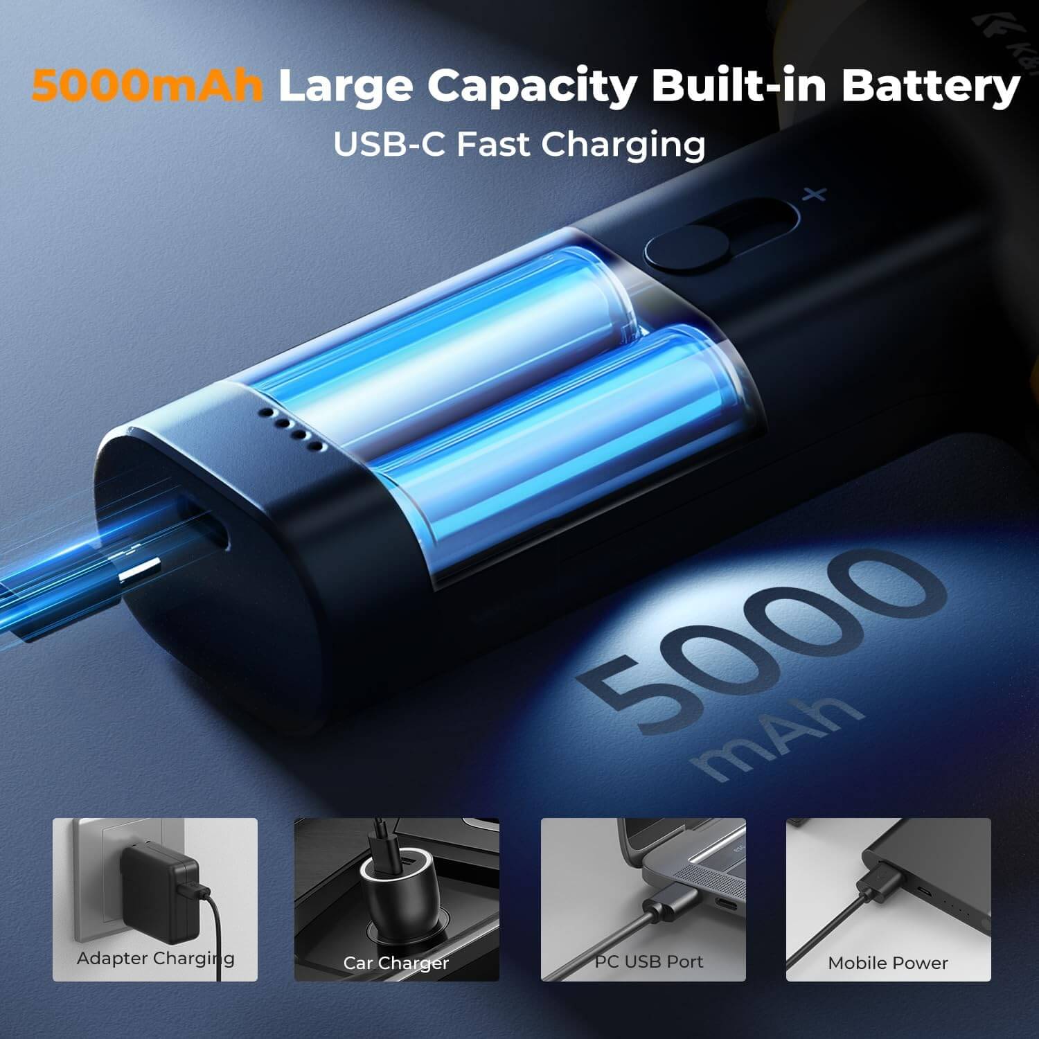 K&F Concept 150000 turn blow suction one ultra-high speed electric clean air blow - الصورة 3