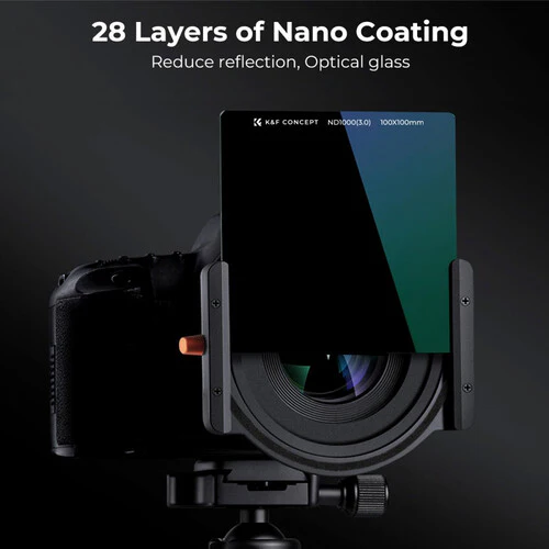 K&F Concept 100 x 100mm ND1000 Square Filter Kit with Holder and 8 Adapter Rings - الصورة 7