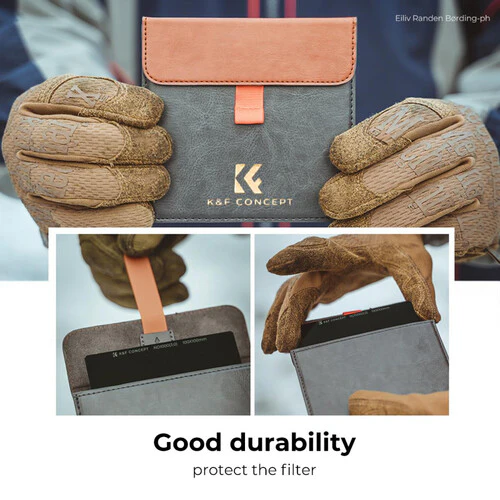 K&F Concept 100 x 100mm ND1000 Square Filter Kit with Holder and 8 Adapter Rings - الصورة 3