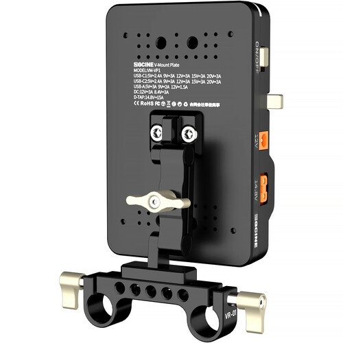 ZGCINE V-Mount Battery Plate with 15mm LWS Mount and Adjustable Arm -Kit 3 - الصورة 7