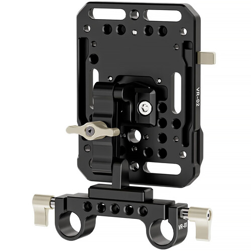 ZGCINE V-Lock Battery Plate with 15mm LWS Mount and Articulating Arm - Image 4