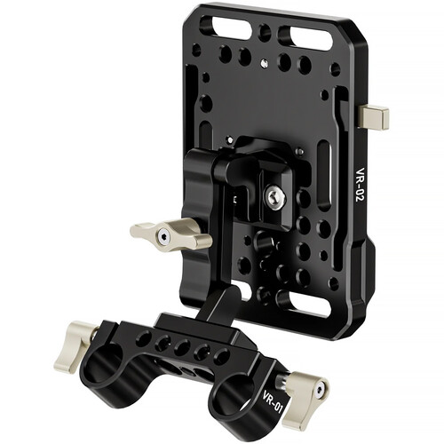 ZGCINE V-Lock Battery Plate with 15mm LWS Mount and Articulating Arm - Image 3
