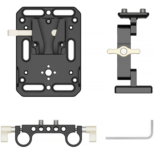 ZGCINE V-Lock Battery Plate with 15mm LWS Mount and Articulating Arm - Image 2