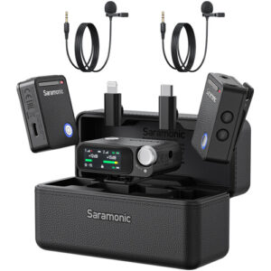 Saramonic Ultra 2-Person Digital Wireless Lavalier Mic System-with Lavalier Mics