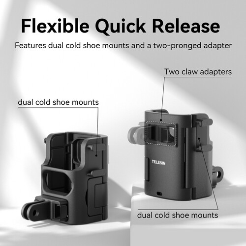 TELESIN Multi-Function Expansion Frame for DJI Pocket 3 - الصورة 4