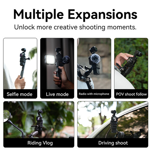 TELESIN Multi-Function Expansion Frame for DJI Pocket 3 - الصورة 3