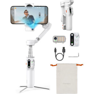 Hohem iSteady V3 AI Smartphone Gimbal with AI Tracker and Fill Light Module -White