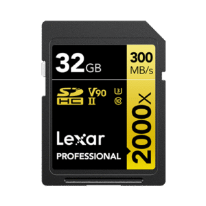 Lexar Professional 2000x UHS-II SDXC Memory Card 300MB-s - 32 GB
