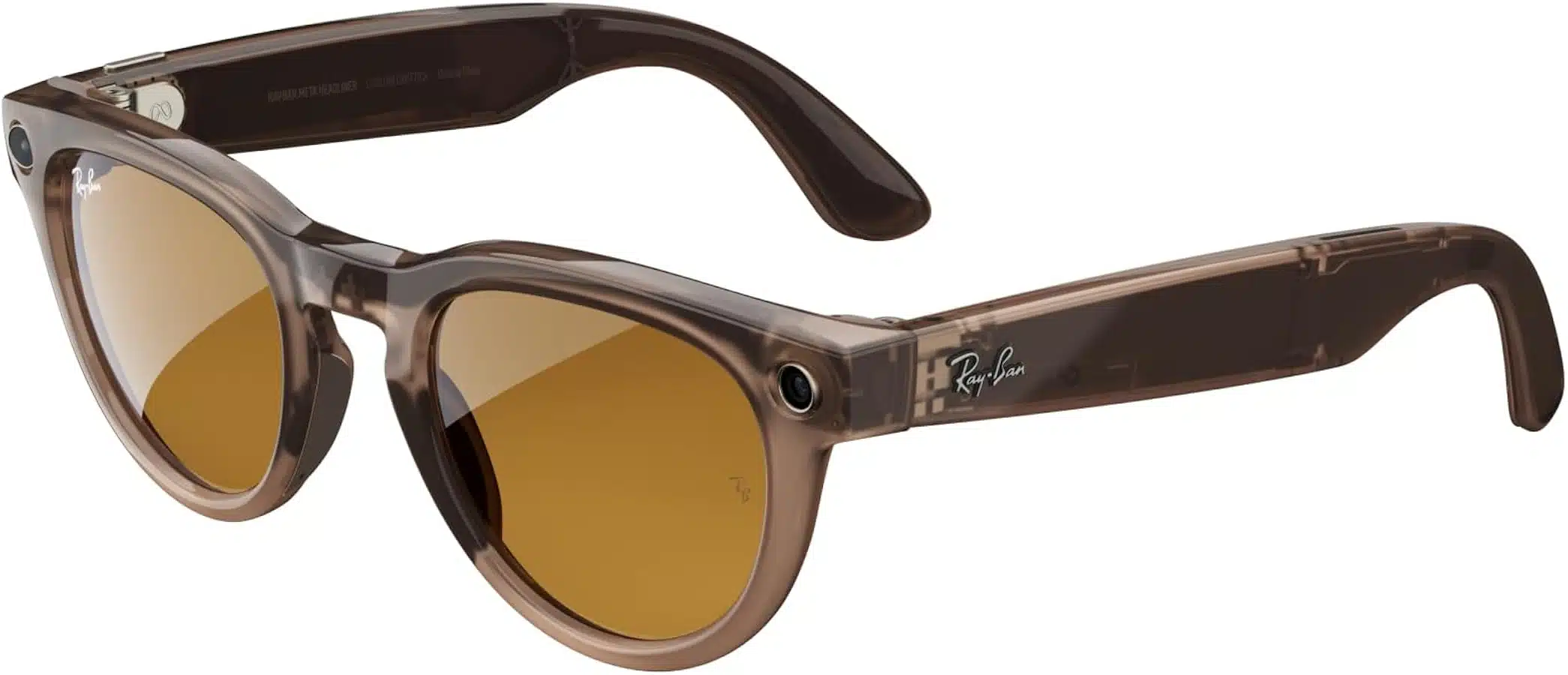 Ray Ban Meta Headliner Gen 1-F Shiny Warm Stone - L Transitions Saffron Yellow