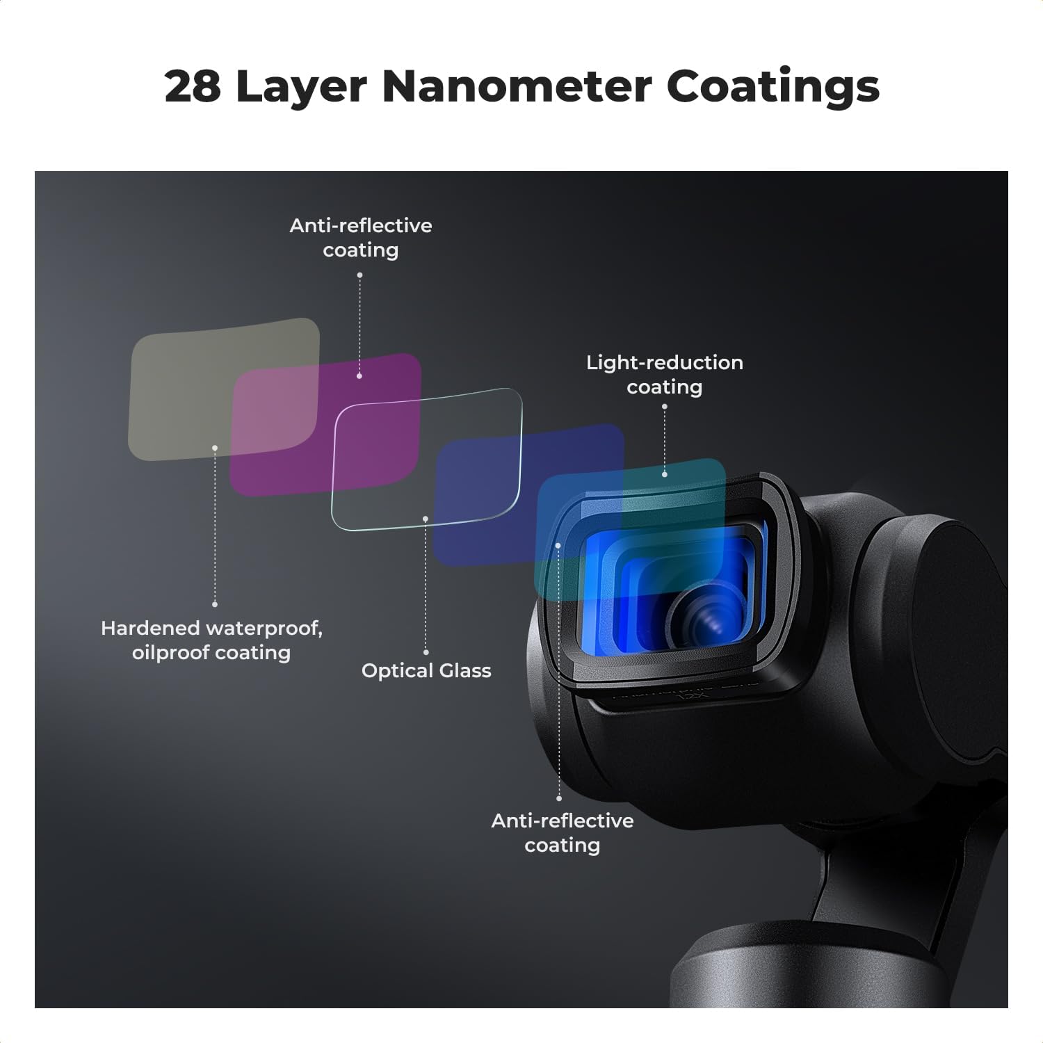 K&F Concept Filters Kit for DJI Osmo Pocket 3 - الصورة 3