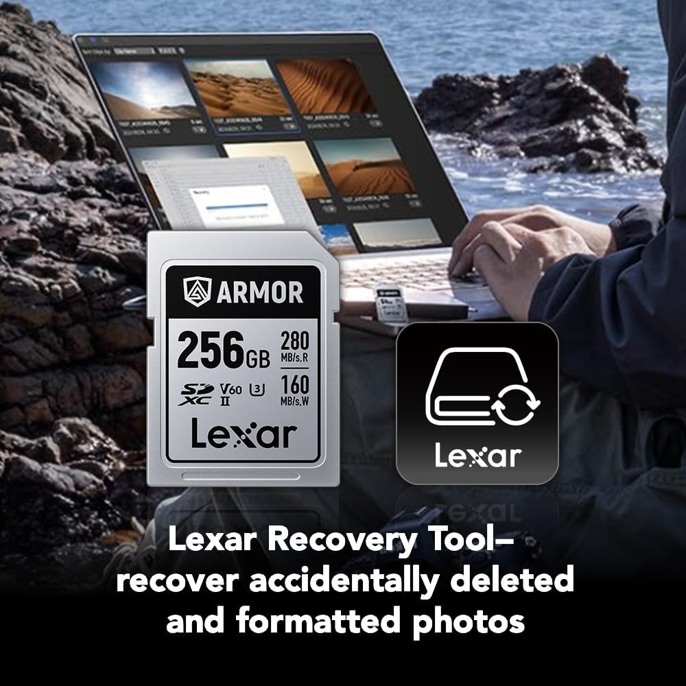 Lexar ARMOR Silver UHS-II SDXC Memory Card 280MBs V60 - Image 7