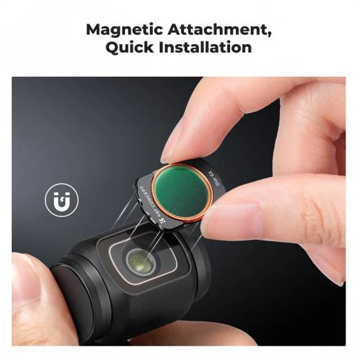 K&F Concept Magnetic 6-Point Star Filter for DJI Osmo Pocket 3 - الصورة 4