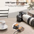 K&F Concept NP-FZ100 Battery with USB Type C Fast Charging 2280mAh Camera Battery for Sony - Image 7