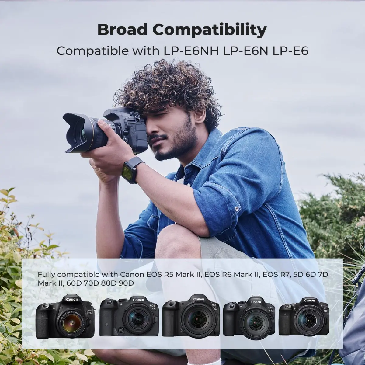 K&F Concept LP-E6P 2-Pack Battery and Dual USB Charger for Canon camera - Image 7