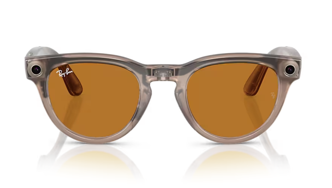 Ray Ban Meta Headliner Gen 1-F Shiny Warm Stone - L Transitions Saffron Yellow - الصورة 2