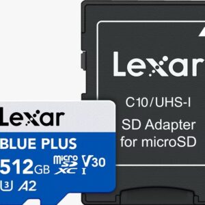 Lexar BLUE PLUS micro and SD adapter 100MB - 512 GB