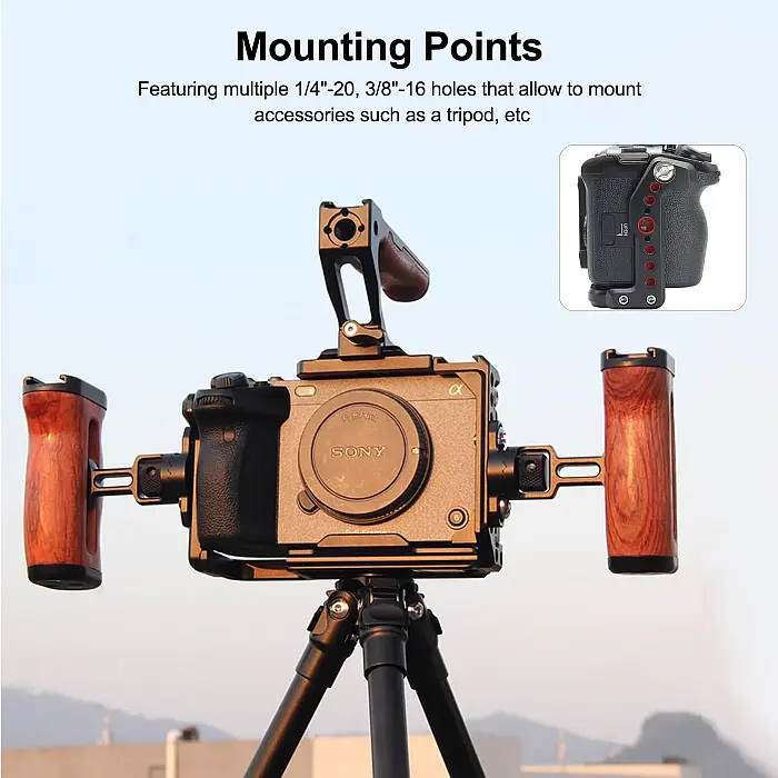 Mamen Camera Cage for Sony FX3 and FX30 - الصورة 2