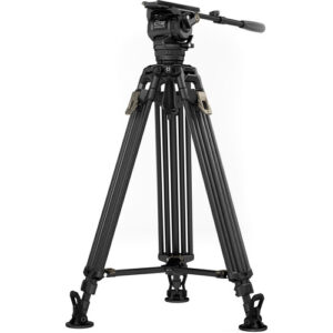 Tilta CT12 75mm Cine Fluid Head With 2-Stage One-Touch Carbon Fiber Tripod System -26.5 lb (Space Gray)