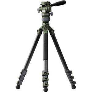 Tilta Travel Video Fluid Head with 3-Stage Carbon Fiber Tripod Legs-Forest Green