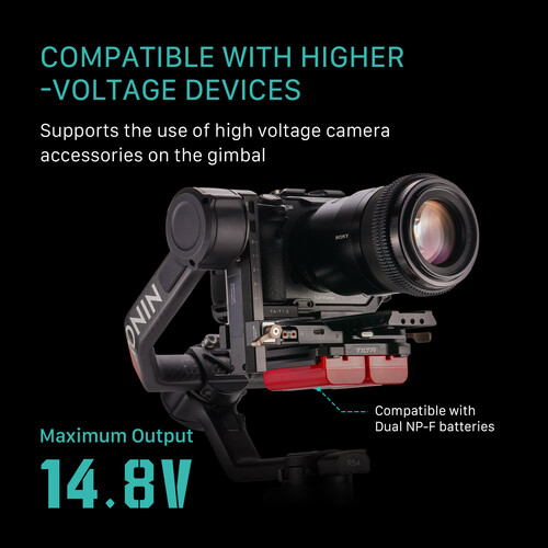 Tilta Power Passthrough Plate Kit for DJI RS 4 (V-Mount) - Image 7