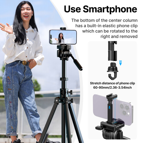 Ulanzi MT-65 Video Tripod with Pan-Tilt Head - Image 2
