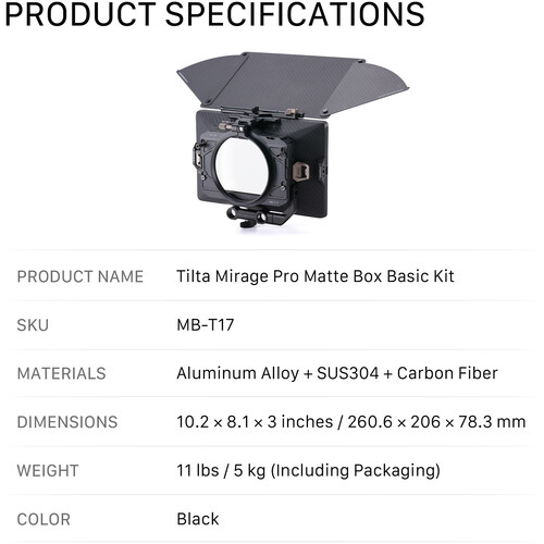 Tilta Mirage Pro Matte Box Basic Kit - الصورة 2