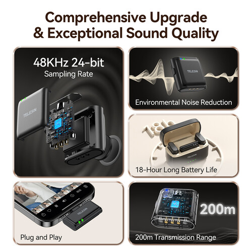 TELESIN Button Microphone for Phones (Type-C) - الصورة 11