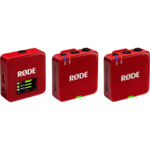 RODE Wireless GO -Gen 3 2-Person Compact Digital Wireless Microphone System - Red