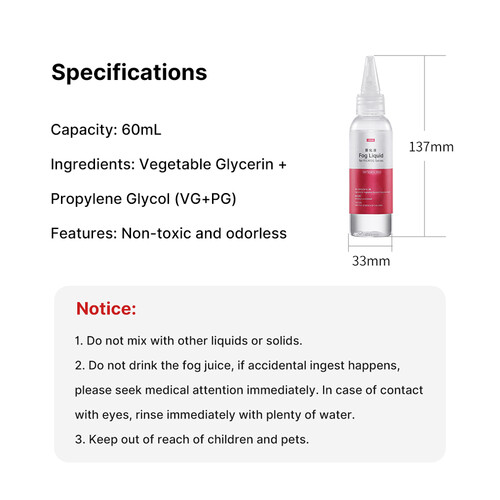 Ulanzi Fog Juice for FILMOG Fog Machine X058 (2-Pack) - الصورة 2
